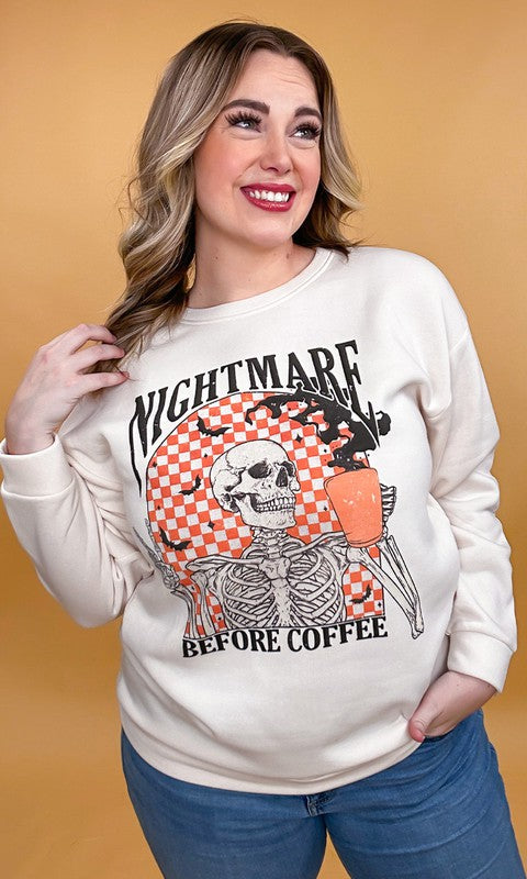 Nightmare Before Coffee Crewneck