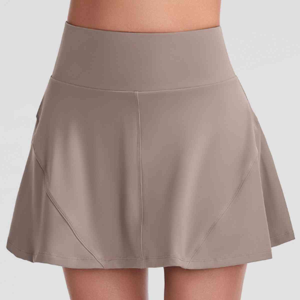 Wide Waistband Sports Skort