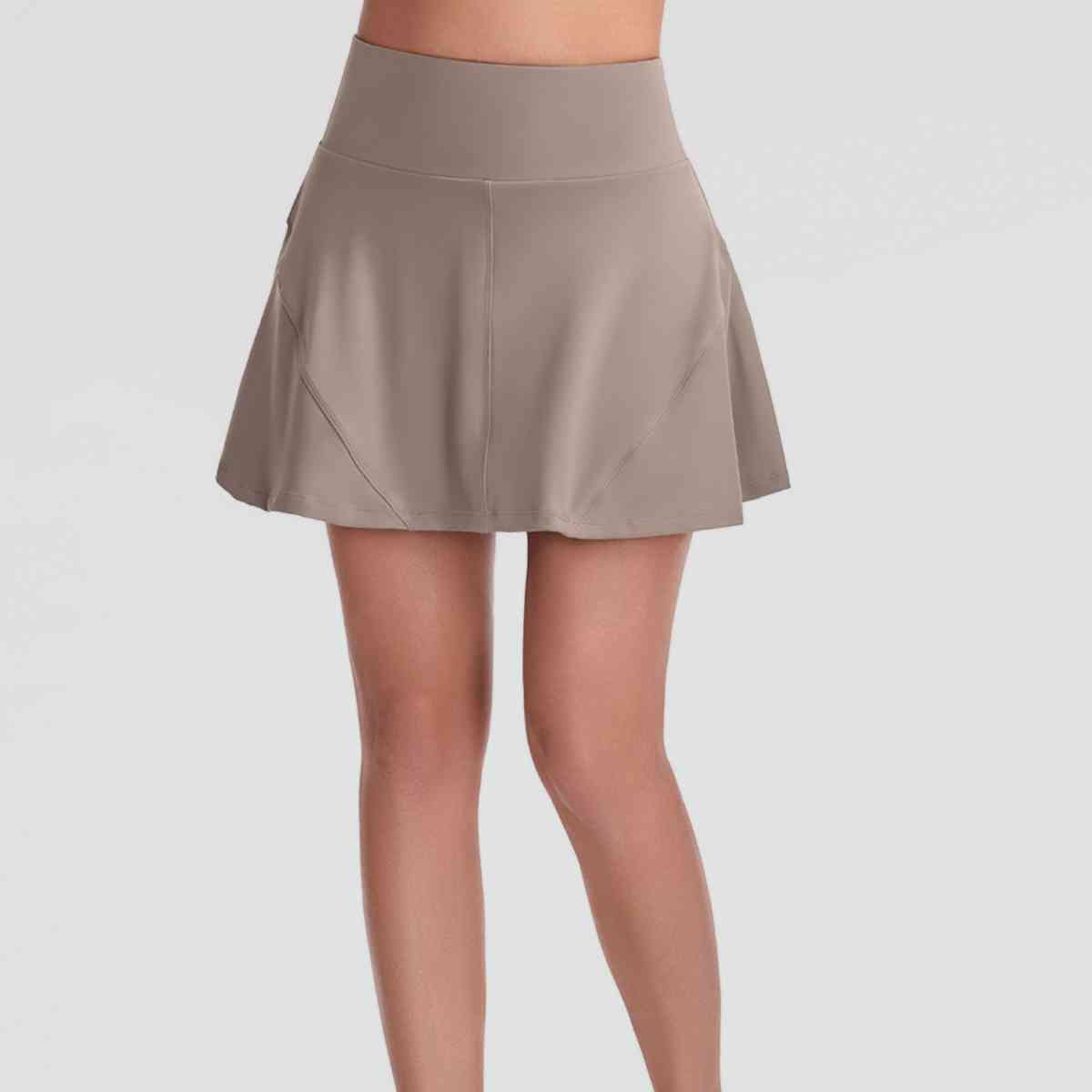 Wide Waistband Sports Skort